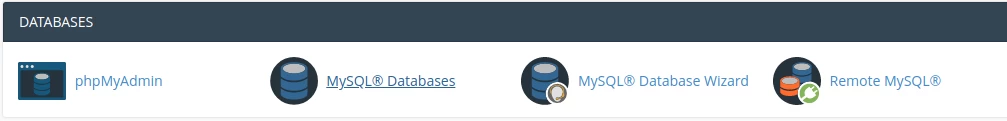 MySQLdatabases cPanel